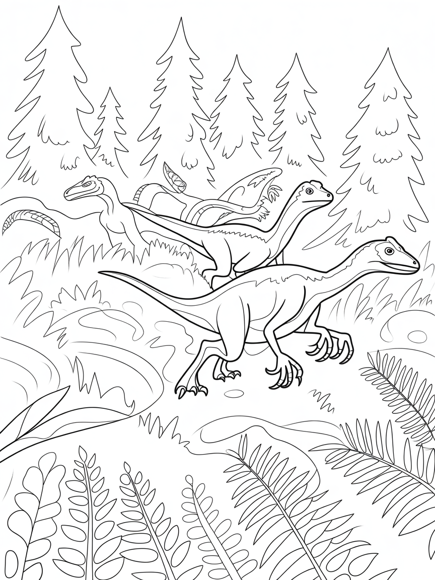 swift Velociraptor pack with curved