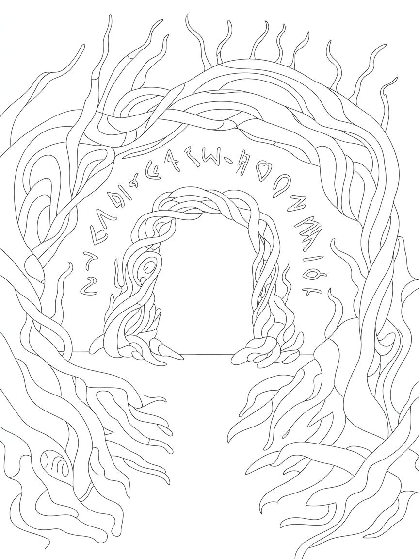 magical portal formed by twisted