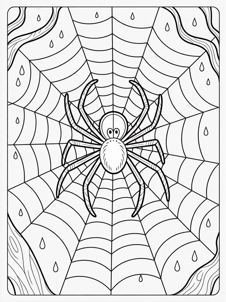 elaborate spider web stretched between