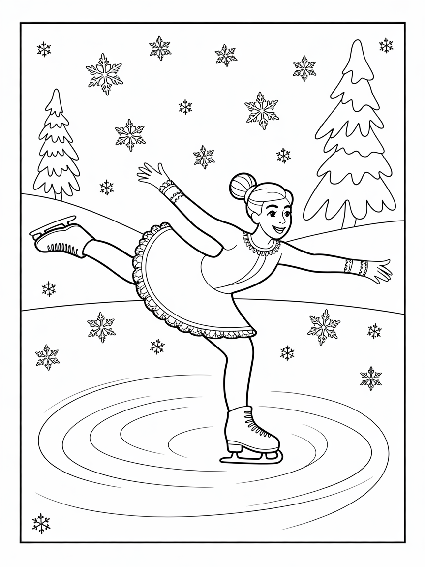 figure skater in elegant costume